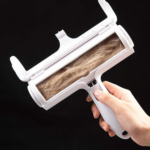 Pet Hair Roller Remover Lint Brush, 2-Way Dog Cat Comb Tool, Convenient Cleaning Brush Base, Home Furniture Sofa Clothes
