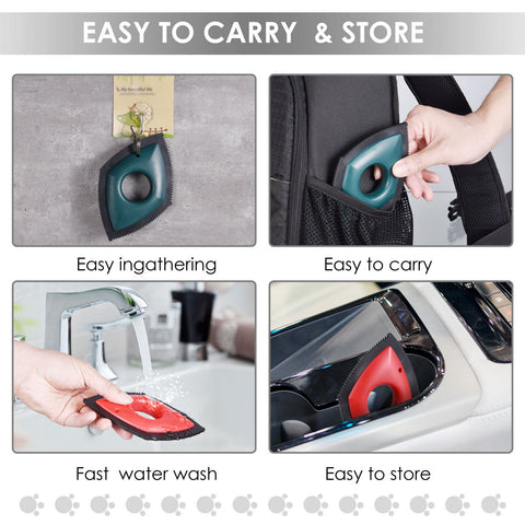 Pet Hair Remover Cat Fur Cleaning Device Carpet Sofa Car Detail Scraper Dog Lint Removal Silicone Dog Cat Fur Removal Brush