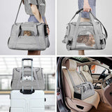 Dog Carrier Bag Portable Dog Backpack With Mesh Window Airline Approved Small Pet Transport Bag Carrier For Dogs