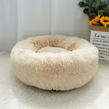 Pet Dog Bed Mat Fluffy Calming Dog Bed Blanket Long Plush Cat Dog House Beds Hondenmand Round Lounger Sofa Sleeping Bag Kennel