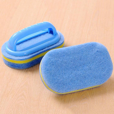 Kitchen Cleaning Bathroom Toilet Kitchen Glass Wall Cleaning Bath Brush Handle Sponge Bath BottomBathtub Ceramic Cleaning Tools BATACHARLY