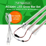 LED Grow Light 220V Full Spectrum LED Bar Lamp for Plants High Luminous Efficiency 8W 50/30cm for Grow Tent Greenhouses Flowers BATACHARLY