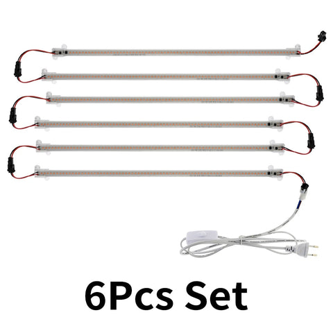 LED Grow Light 220V Full Spectrum LED Bar Lamp for Plants High Luminous Efficiency 8W 50/30cm for Grow Tent Greenhouses Flowers BATACHARLY