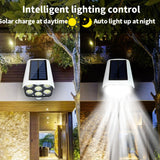 LED Solar Wall Light Outdoor Simulation Monitor Lamp 3 Modes Motion Sensor Waterproof Garden Yard Porch Garage Street Lighting BATACHARLY