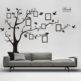 Large 250*180cm/99*71in Black 3D DIY Photo Tree PVC Wall Decals/Adhesive Family Wall Stickers Mural Art Home Decor Free Shipping BATACHARLY