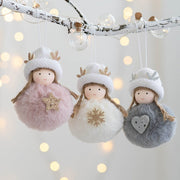 Navidad 2022 New Year 2023 Gifts Christmas Antler Hat Angel Dolls Xmas Tree Ornaments Christmas Decorations for Home Noel deco BATACHARLY