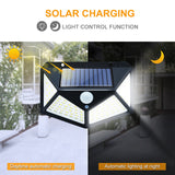 New 468 LED Solar Light Outdoor Solar Lamp outdoor waterproof for garden decoration 3 modes Powered Sunlight wall street lights BATACHARLY