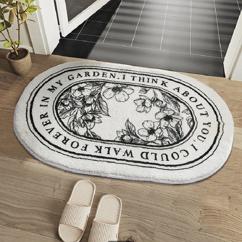 Non-Slip Bath Mat INS Style Doormat Absorbent Carpets Entrance Mats Balcony Porch Area Rugs Living Room Bathroom alfombra BATACHARLY