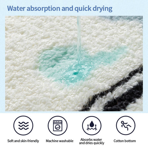 Non-Slip Bath Mat INS Style Doormat Absorbent Carpets Entrance Mats Balcony Porch Area Rugs Living Room Bathroom alfombra BATACHARLY
