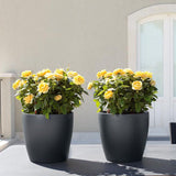 PP Self Watering Planters Flower Pots Indoor with Water Level Indicators 6x5&#39;&#39; New Hot BATACHARLY