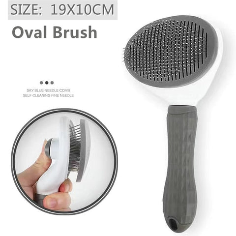 Pet Dog Hair Brush Cat Comb Grooming And Care Cat Brush Stainless Steel Comb For Long Hair Dogs Cleaning Pets Dogs Accessories BATACHARLY