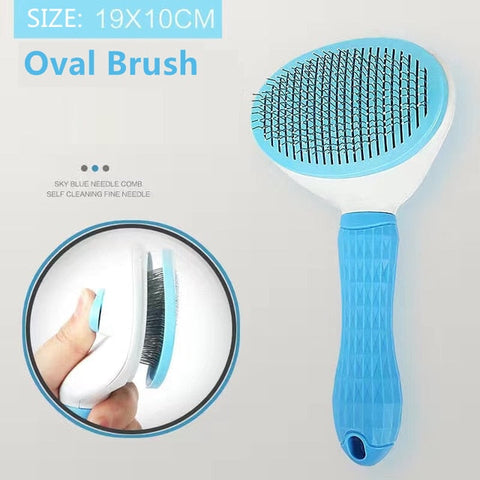 Pet Dog Hair Brush Cat Comb Grooming And Care Cat Brush Stainless Steel Comb For Long Hair Dogs Cleaning Pets Dogs Accessories BATACHARLY