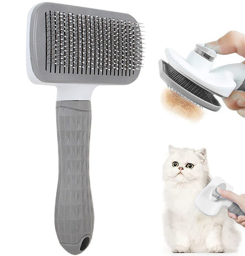 Pet Dog Hair Brush Cat Comb Grooming And Care Cat Brush Stainless Steel Comb For Long Hair Dogs Cleaning Pets Dogs Accessories BATACHARLY