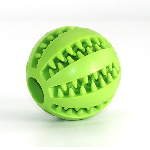 Pet Dog Toy Interactive Rubber Balls for Small Large Dogs Puppy Cat Chewing Toys Pet Tooth Cleaning Indestructible Dog Food Ball BATACHARLY