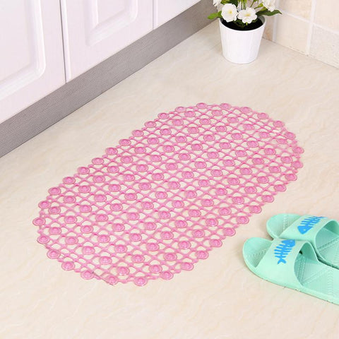 Plain Oval Water Drop Bathroom Non-slip Mat Bath Oval Bedroom Floor Shower Mat Absorbent Carpet PVC Floor Mat Rug BATACHARLY