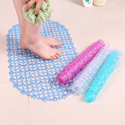 Plain Oval Water Drop Bathroom Non-slip Mat Bath Oval Bedroom Floor Shower Mat Absorbent Carpet PVC Floor Mat Rug BATACHARLY