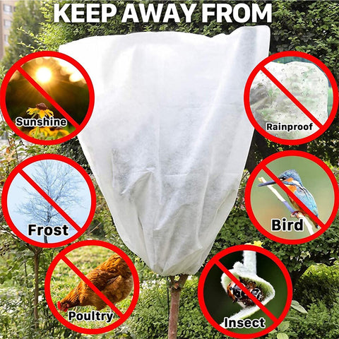 Plant Cover Winter Warm Cover Tree Shrub Plant Protecting Bag Frost Protection For Yard Garden Plants Small Tree Against Cold BATACHARLY