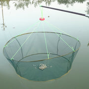 Round Fishing Net Fish Trap Net Cast Fishing Netting Shrimp Cage Nylon Foldable for Outdoor Fishing Portable Accessories BATACHARLY