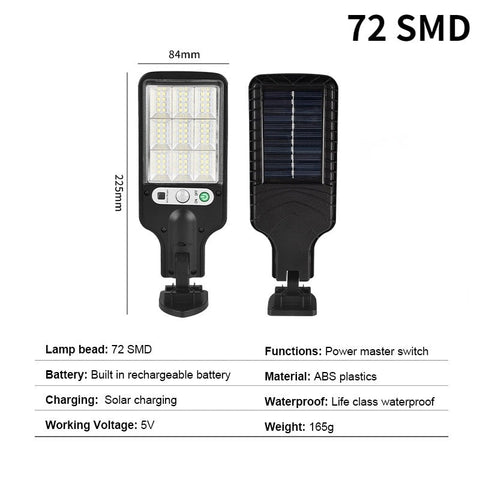 Royalulu Solar Street Light Outdoor Wall Lamp Waterproof 3 Modes PIR Motion Sensor Garden Patio Porch Garage Security Lighting BATACHARLY