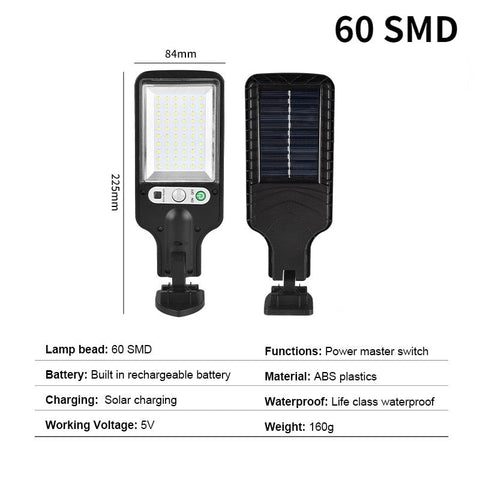 Royalulu Solar Street Light Outdoor Wall Lamp Waterproof 3 Modes PIR Motion Sensor Garden Patio Porch Garage Security Lighting BATACHARLY