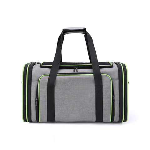 Soft Portable Pet Carrier Bag Breathable Dog Backpack With Mesh Window Outdoor Travel Expandable Cats Handbag Safety Zippers