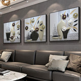 Modern floral still life Full Diamond Mosaic Triptych 5D Diamond Painting Embroidery Flower Picture Of Rhinestones Home Decor