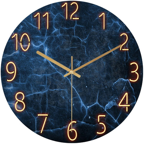 Creative Home Wall Clock Hanging Clock European Marble Art Clocks Wall Home Decor SW185