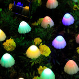 20leds Solar Mushroom Lights 8 Modes Outdoor Garden Fairy Light Decoration String Lights For Backyard Lawn Party Yard Christmas