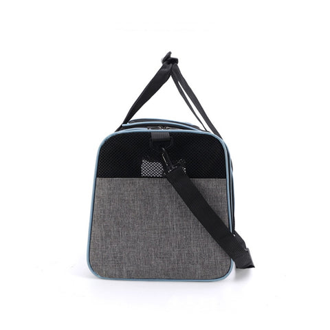 Soft Portable Pet Carrier Bag Breathable Dog Backpack With Mesh Window Outdoor Travel Expandable Cats Handbag Safety Zippers