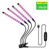 30-150 LED USB Grow Light Phytolamp for Plants with Control Full Spectrum Fitolamp Lights Home Flower Seedling Clip Phyto Lamp