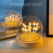 Led Tulip Luminous Lamp Handmade Diy Material Birthday Gift Girlfriend Headlight Home Decoration Christmas Gift Surprise