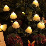 20leds Solar Mushroom Lights 8 Modes Outdoor Garden Fairy Light Decoration String Lights For Backyard Lawn Party Yard Christmas