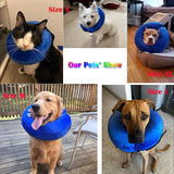 Protective Inflatable Dog Cat Collar Soft Pet Recovery Collar Elizabethan Collar For Small Large Dogs Not Block Vision E-Collar