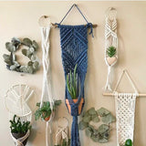 Handmade Macrame Plant Holder Cotton Various Styles Flower Pot Hanger Hanging Basket For Wall Decoration Courtyard Garden Decor