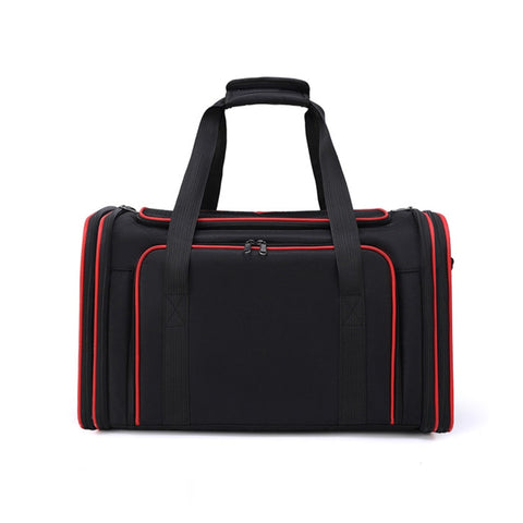 Soft Portable Pet Carrier Bag Breathable Dog Backpack With Mesh Window Outdoor Travel Expandable Cats Handbag Safety Zippers