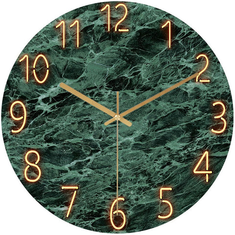 Creative Home Wall Clock Hanging Clock European Marble Art Clocks Wall Home Decor SW185