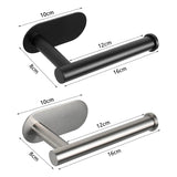 Self Adhesive Toilet Paper Holder Wall Mount No Punching SUS304 Stainless Steel Tissue Towel Roll Dispenser for Bathroom Kitchen BATACHARLY