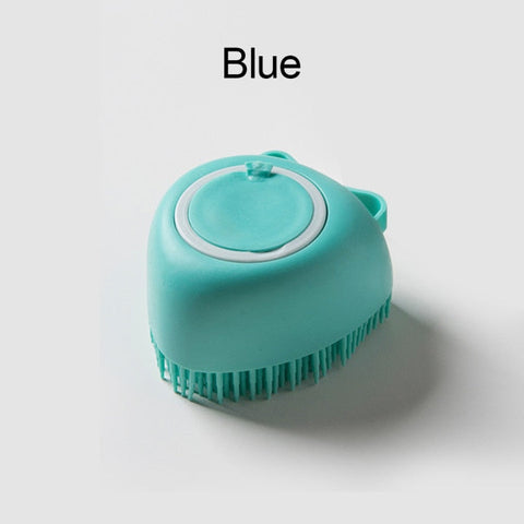 Soft Silicone Dog Brush Pet Shampoo Massager Bath Brush Bathroom Puppycat Washing Massage Dispenser Grooming Shower Brush BATACHARLY