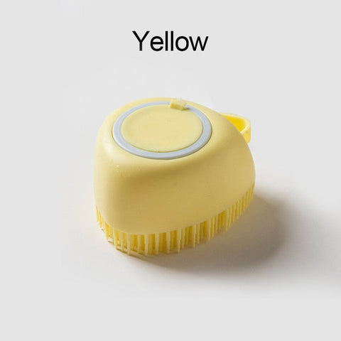 Soft Silicone Dog Brush Pet Shampoo Massager Bath Brush Bathroom Puppycat Washing Massage Dispenser Grooming Shower Brush BATACHARLY