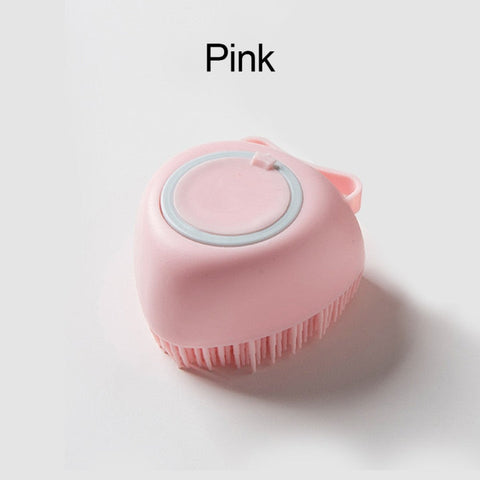Soft Silicone Dog Brush Pet Shampoo Massager Bath Brush Bathroom Puppycat Washing Massage Dispenser Grooming Shower Brush BATACHARLY