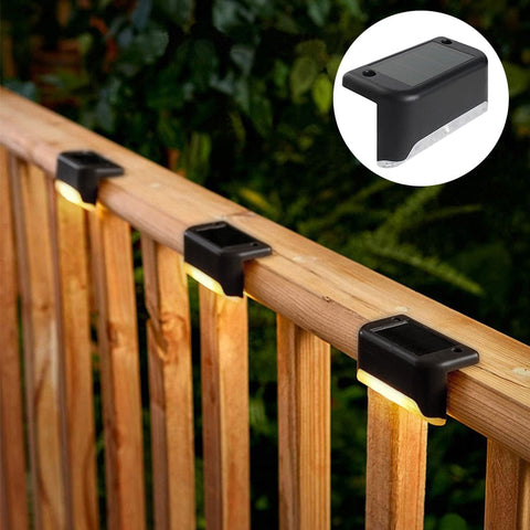 Solar Stair Light LED 1/4/8/12pcs Waterproof Outdoor Garden Passage Courtyard Terrace Guardrail Step Light Landscape Light BATACHARLY