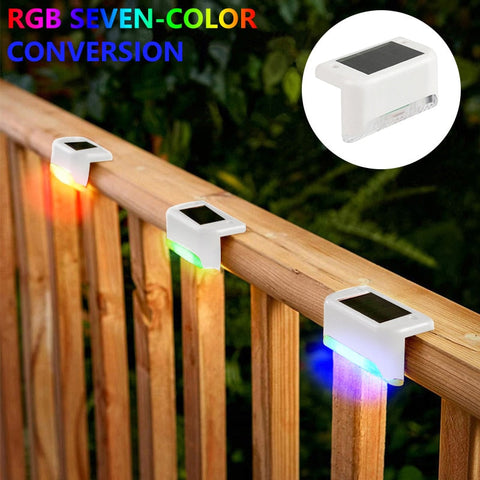 Solar Stair Light LED 1/4/8/12pcs Waterproof Outdoor Garden Passage Courtyard Terrace Guardrail Step Light Landscape Light BATACHARLY