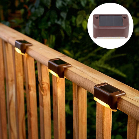 Solar Stair Light LED 1/4/8/12pcs Waterproof Outdoor Garden Passage Courtyard Terrace Guardrail Step Light Landscape Light BATACHARLY
