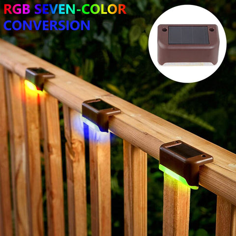 Solar Stair Light LED 1/4/8/12pcs Waterproof Outdoor Garden Passage Courtyard Terrace Guardrail Step Light Landscape Light BATACHARLY