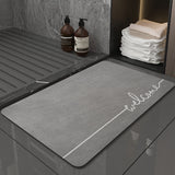 Super Absorbent Bath Mat Quick Drying Bathroom Rug Non-slip Entrance Doormat Nappa Skin Floor Mats Toilet Carpet Home Decor BATACHARLY