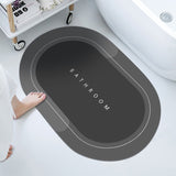 Super Absorbent Bath Mat Quick Drying Bathroom Rug Non-slip Entrance Doormat Nappa Skin Floor Mats Toilet Carpet Home Decor BATACHARLY
