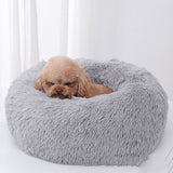 Super Soft Pet Dog Bed Autumn Winter Round Long-haired Pet Mat Suitable House for Cats and Dogs Warm Comfortable Pet Supplies BATACHARLY