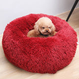 Super Soft Pet Dog Bed Autumn Winter Round Long-haired Pet Mat Suitable House for Cats and Dogs Warm Comfortable Pet Supplies BATACHARLY