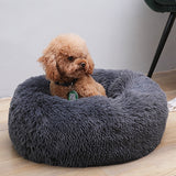 Super Soft Pet Dog Bed Autumn Winter Round Long-haired Pet Mat Suitable House for Cats and Dogs Warm Comfortable Pet Supplies BATACHARLY