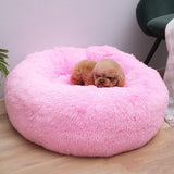 Super Soft Pet Dog Bed Autumn Winter Round Long-haired Pet Mat Suitable House for Cats and Dogs Warm Comfortable Pet Supplies BATACHARLY